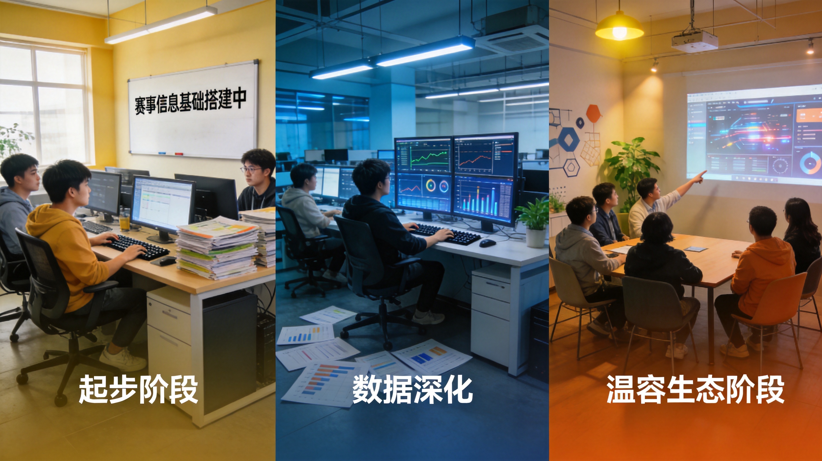 体育数据分析图表与赛事统计信息展示的屏幕画面